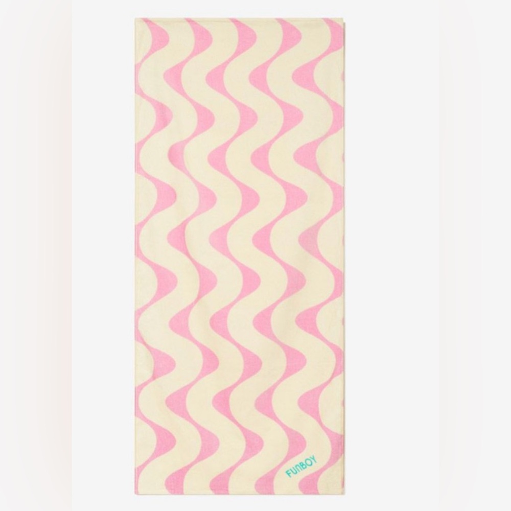 Beach Towel Pink/Cream Multi